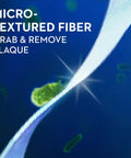 Close-up of Oral B Glide Original Floss Two Pack 2 X 54.6 Yards showing micro-textured fiber removing plaque.