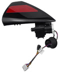 Left Side Charging Port Door Assembly for Tesla Model 3 2017 2023 1525134 00 C black plastic port with wiring harness