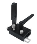 Get The Ultimate Saw Miter Track Stopper With Adjustable T-Slot Brackets For A Flawless Workbench Limit, black aluminum alloy miter track stopper.