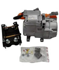 Universal DC Electric AC Compressor With 18cc Displacement And Flexible Voltage Options featuring aluminum body and mounting kit.