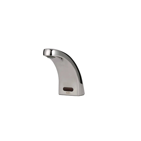 AquaSense Hands-Free Sensor Faucet For Single-Hole Install 0.5 GPM Aerator Thermostatic Mixing Valve Chrome Finish front view