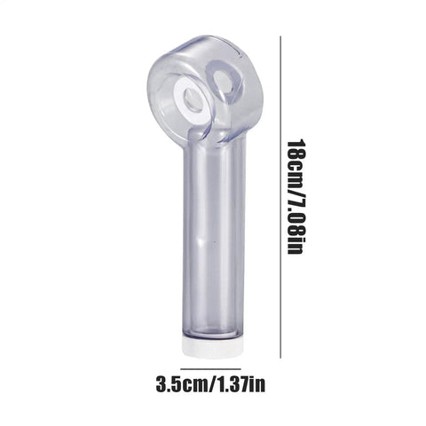Slick Drill Dust Cover Attachment For Saws And Drill Bits With No Sweat Debris Capture System, transparent dust collector, 18cm height.