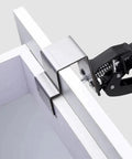 Quick Release Adjustable U Shaped Drawer Clamps For No Sweat Panel Install With Hella Secure Grip smooth stainless steel clamp on drawer edge.