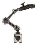 Heavy Duty Magnetic Base Holder With Fine Top Adjustment And Universal Swivel Clamp Handles Three Eighths Inch Six Millimeters