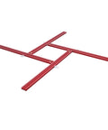Adjustable Router Template For Effortless Arcs And Smooth Curves 800mm Track Saw Guide Rail Bracket showing red guide rail.