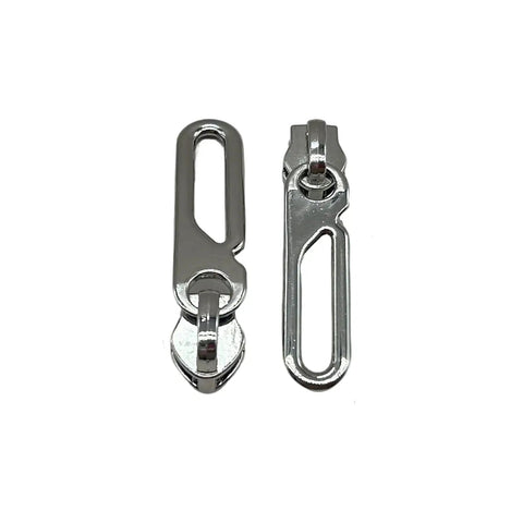 Heavy Duty Size Five Zipper Pulls 30 Pack Metal Slider Heads For Purses Bags Luggage Jackets Backpacks And Tents Quick Swap Replacement Durable Nickel Silver Finish