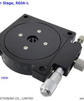 Manual Rotation Stage With 360 Degree Coarse Rotation Plus Or Minus 5 Degree Fine Lock, 1 Degree Dial Graduation, black 60 mm Table