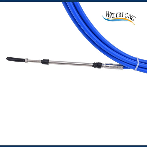 Boat Throttle Control Cable Two Pack Blue 22 Feet Outboard Rotary Steering Cable For Most Single Station Boats With Stainless Steel