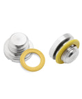 Two Pack Outboard Lower Unit Oil Drain Plug Kit With Vent Plug And Seals For Mercury MerCruiser Bravo Alpha 1 Gen 2 40 50 60 70 75 90