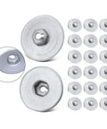 20Pcs 30mm Car Heat Repair Kit Sheet Metal Nut Fasteners For Quick Fixes Durable Easy To Install Auto Repair Tool Set Widely Compatible With Many Models, 20-piece set of silver metal fasteners