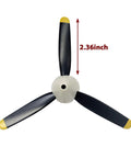 3 Piece RC Plane Propellers For Volantex Spitfire Fighter 500mm Brushless RC Plane 4 Channel Propeller Kit With Nose Cone Replacement Blades