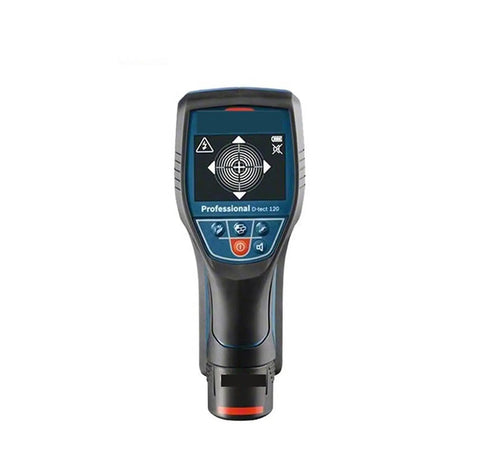 No Sweat Wall Scanner Hooked Up Instantly Catches Copper Pipes Hidden Wires And Wooden Studs Through Drywall Or Solid Concrete Dead On Accuracy Up To 120mm Deep, handheld device with digital display.