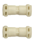 Thermoblock Connector Kit For Coffee Machine With Tube Seal Clamp Rings And Fluid Connection Replacement Parts Made From Plastic That Withstand High Temperature No Tools Needed For Quick Install Improves Current Transmission And Machine Efficiency, two connectors