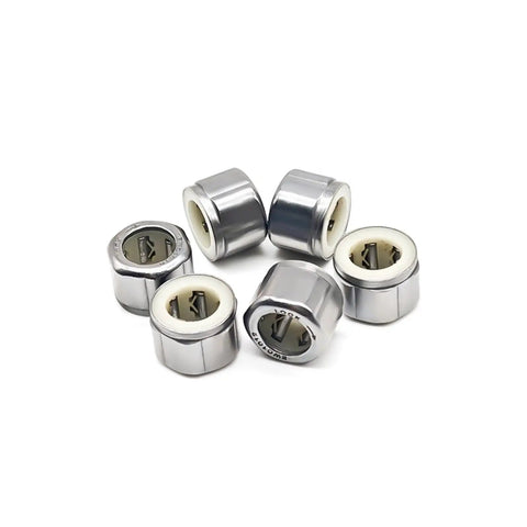 Five Pack One Way Needle Roller Bearings 10X16X12Mm Pre Lubricated Smooth Ride for fishing tackle and hydraulic systems.