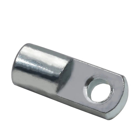Air Cylinder Rod Clevis End Connector 28mm Length With M6x1 Female Thread For Pneumatic Systems Durable Iron Y Connector, side view
