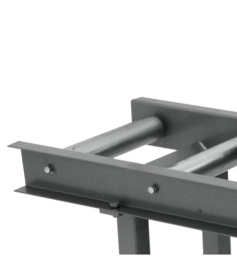 Heavy Duty Infeed Roller Table For Bandsaws With Slick Steel Build Provides Smooth Material Handling And Rock Solid Stability For Precision Woodworking Projects That Offer No Sweat Operation And Clean Results Every Time