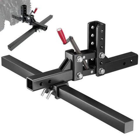ATV UTV Manual Implement Lift With 1-Point Lift System And 2-Inch Hitch Receivers, showing reinforced linkage