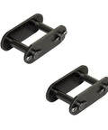 Two Piece C2080H Conveyor Roller Chain Beefy Heavy Duty Connecting Link For 2 Inch Pitch Premium Carbon Steel Construction