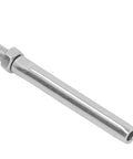 Heavy Duty Stainless Steel Cable Railing Hardware Kit With Thread Swage Lag Screws M10 5mm close-up on swage terminal