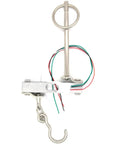 5 Kg Straight Bar Load Cell With Hook For Accurate Weight And Force Readouts In DIY And Industrial Setups 4 Wire Strain Gauge Sensor Ready For Tension Measurement Plug And Play Pro Grade, 75x12.7x12.7mm aluminum