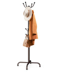 14 Hook Freestanding Coat Rack Stand For Entryway Hallway Bedroom And Office Metal Coat Tree Hat Rack For Coats Hats Bags