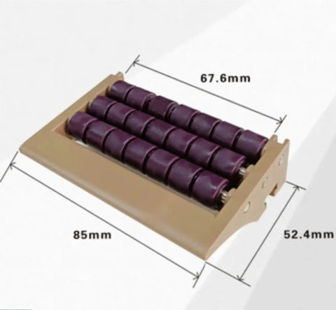 4 Pack 85mm Wide A Shaped Conveyor Plastic Chain Plate Ball Transfer Plate White For Smooth Line Transfer On Belt And Roller