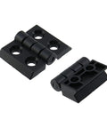 Beefy T Slot Door Frame Hinges Kit Zinc Alloy 6 Pack For 2020 Aluminum Extrusion Profiles Black Finish Durable Mounting Hardware