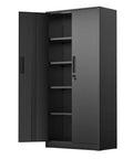 72 Inch Heavy Duty Metal Garage Storage Cabinet With Doors And Shelves Tall Lockable Tool Cabinet for home or office