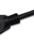 Heavy Duty Stove Power Converter Cord Adapting 240 Volt Nema 10 50 High Voltage Plug To Standard 120 Volt Home Outlet close-up of male plug.