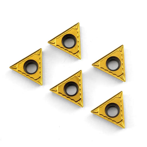 Carbide Turning Inserts TCMT16T304 TCMT32.51 Positive Cutting Action For Steel And Cast Iron Long Tool Life Low Friction Tin Coated