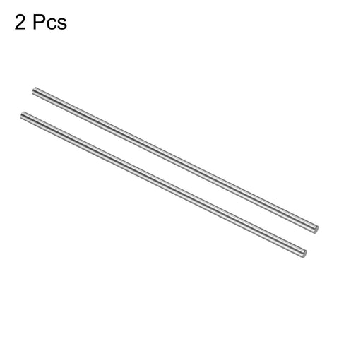 Linear Motion Guide Rod 8mm x 331mm, Case Hardened Steel Chrome Plated Shaft for 3D Printers and CNC Machines, Smooth, Precise Linear Movement, Straightness Under 0.1 mm Per 1000 mm, 58-64 HRC, 2 Pack, 2 pcs shown