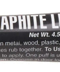 Graphite Dry Lock Lubricant Powder 4.5g With Needle Nose Applicator For Small Locks, Reduces Friction And Sticking, Black And White 9501