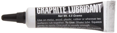Graphite Dry Lock Lubricant Powder 4.5g With Needle Nose Applicator For Small Locks, Reduces Friction And Sticking, Black And White 9501