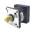 Rock Solid Planetary Gearbox Speed Reducer For 3KW To 7.5KW Servo Motor 180Mm Flange 600Nm Output Shaft Industrial Driver showing a black and silver gear reducer.