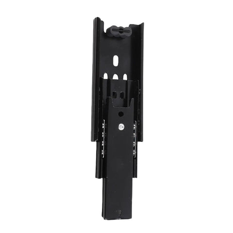 Soft Close 4 Inch Drawer Slides Steel Guide Rails Zinc Plated 2 Pack For Kitchen Cabinets And Wardrobes, black steel side view