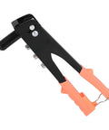 Awesome FTVOGUE Rivet Manual Hand Tool Kit Featuring Alloy Steel Gun With 200 Cup Head Fasteners In 2 4mm 3 2mm 4mm And 4 8mm Sizes Perfect For Auto Repair Sheet Metal Work Home Assembly And Pipelines Making Projects A Total Breeze, black and orange alloy steel rivet gun