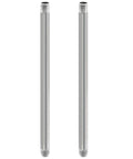 Heavy Duty Half Inch Stainless Steel Pipe Nipple, 30 Inches Long, Set Of 2, 304 Grade, NPT Standard Fits Half Inch Threaded Fittings, DIY Industrial Metal Tube