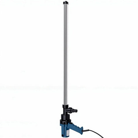 Aunmas Portable Electric Drum Pump With 90Cm Stainless Steel Tube For Transfer Of Water, Kerosene, Derv In 200L And 220L Standard Drums Lightweight Handheld Design With Us Plug For Easy Mobile Liquid Flow At Job Sites