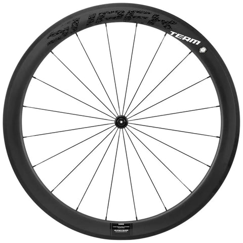 50mm Carbon Wheelset Ride Ready For Road Bikes 700C Tubeless Ready With R18 Hub 25mm Inner Rim Black UCI Approved EN Certified