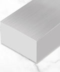 ZOFORTY aluminum flat bar block, 2 x 4 x 8 in (50 x 100 x 200 mm), brushed finish for milling and machining
