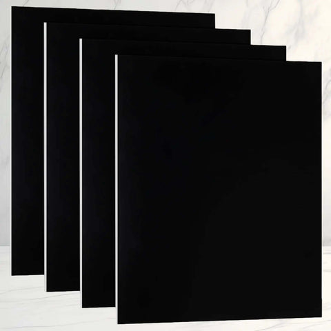 4 Pack 12 By 12 Inch Anodized Aluminum Sheets Black 0.03 Inch Thick 5052 Aluminum Alloy Engraving Plates For DIY Crafting