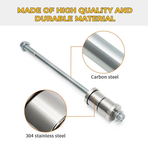 Boss Level Swing Arm Bolt And Bushing Kit For Apollo 110 DB X4 X5 X6 Dirt Bikes, Stainless Steel Bushings, Steel Bolts, Rear Suspension Upgrade, Built To Last Through Rough Trails carbon steel bolt with 304 stainless steel bushing