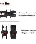 No Fuss Hood Prop Rod Retainer Clip For Jeep Wrangler YJ TJ Size Diagram