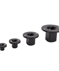 Premium High Carbon Steel Ratchet Adapter Set With Magnetic Drive Fit For Tight Spaces And Auto Repair Includes 4pcs Ultra Thin Flat Flange Sockets In 1 4 To 3 4 Sizes Perfect For Mechanics And Diy Car Guys Making Work Easier. four black steel magnetic flange adapters