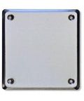 Universal Stainless Steel Access Panel Cover 10 By 10 Inch Surface Mount Cleanout Door, brushed finish and mounting holes visible.