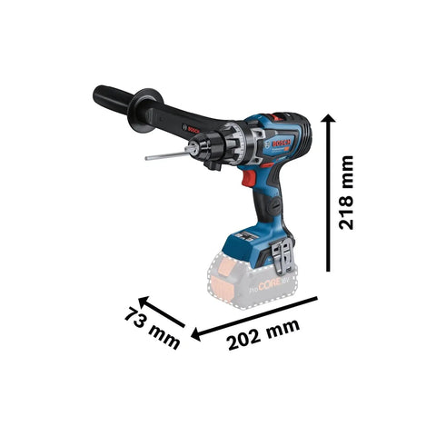 Professional Brushless 18 Volt Cordless Drill Driver Featuring 150 Nm Beast Mode Torque And Heavy Duty Rugged Build to Slam Through Any Worksite Project Today Without Breaking A Sweat, with dimensions 218 mm height.