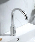 Touchless Chrome Faucet For Kitchen And Bathroom With Infrared Sensor, Automatic Water Flow, Anti Splash Technology, Honeycomb Foaming Nozzle