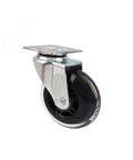 Five Piece Set Of 3 Inch PU Casters For Furniture Polyurethane Transparent Stem Wheels High Capacity Smooth Rolling Heavy Duty Mobility