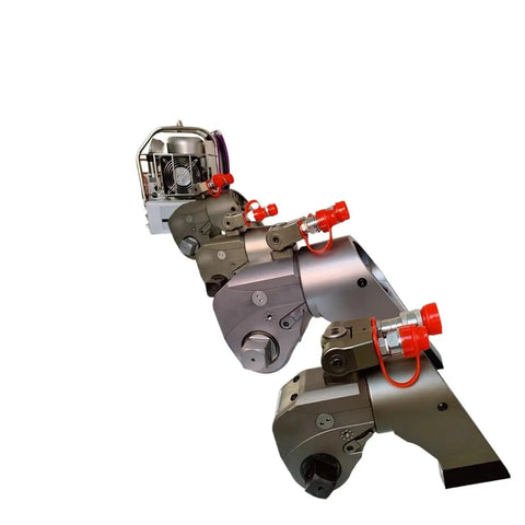 Heavy Duty Hydraulic Torque Wrench With 1.5 Inch Square Drive And 2000 Nm Adjustable Output No Sweat Double Acting Pump Rock Solid Anti Reverse Pawl M36 Bolt Included Built Tough For Any Gritty Shop Job, showcasing high-capacity attachments.