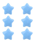 Set Of Six Star Shaped Ceramic Cabinet Knobs With Glossy Finish For Kitchen Drawers And Dressers Totally Swoon Worthy Home Refresh Upgrade Giving Your Furniture Major Glow Up Matching Mounting Hardware Included Vintage Nordic Style Accents, blue glossy star knobs.